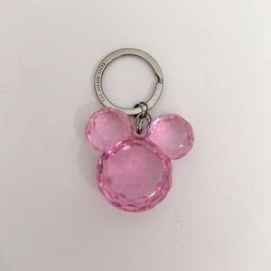 Disney pink crystal Mickey Mouse Keychain